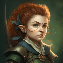 An NPC portrait generated by AI