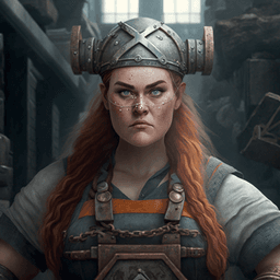 An NPC portrait generated by AI