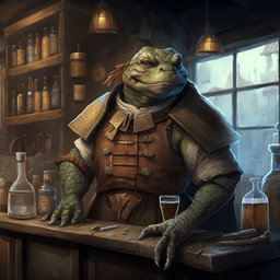 An NPC portrait generated by AI